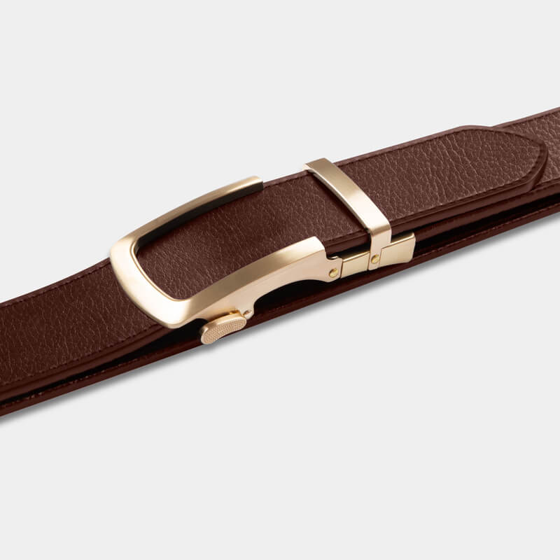 Gold | Full Grain Leather Belt - Image 4