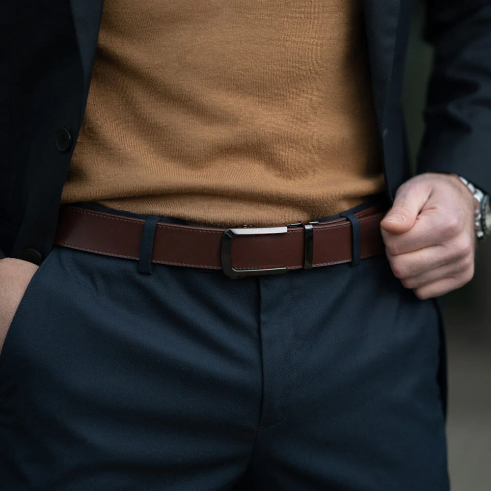 Gunmetal | Genuine Leather Belt - Image 3
