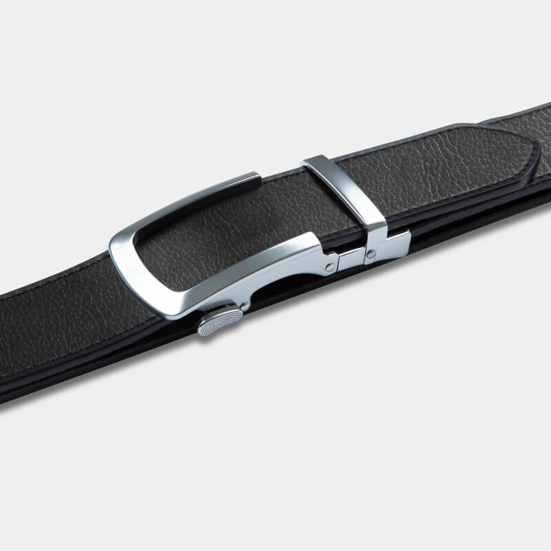 Matte Silver | Full Grain Leather Belt - Image 2