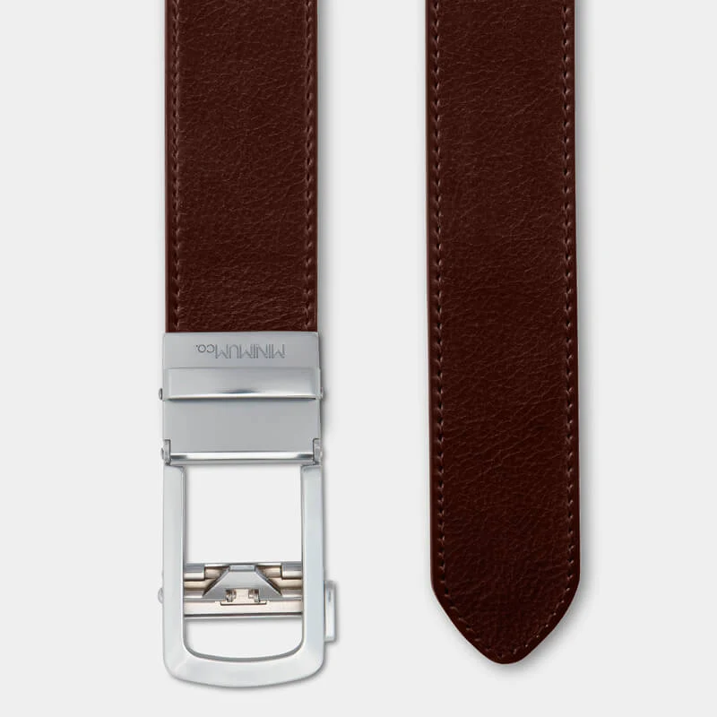 Matte Silver | Full Grain Leather Belt - Image 3