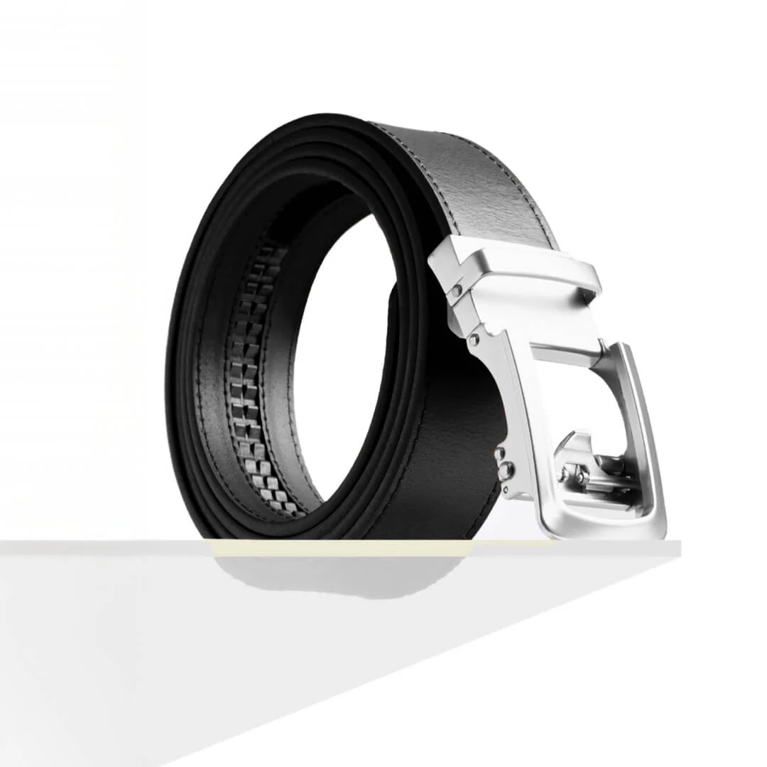 Matte Silver | Genuine Leather Belt - Image 5