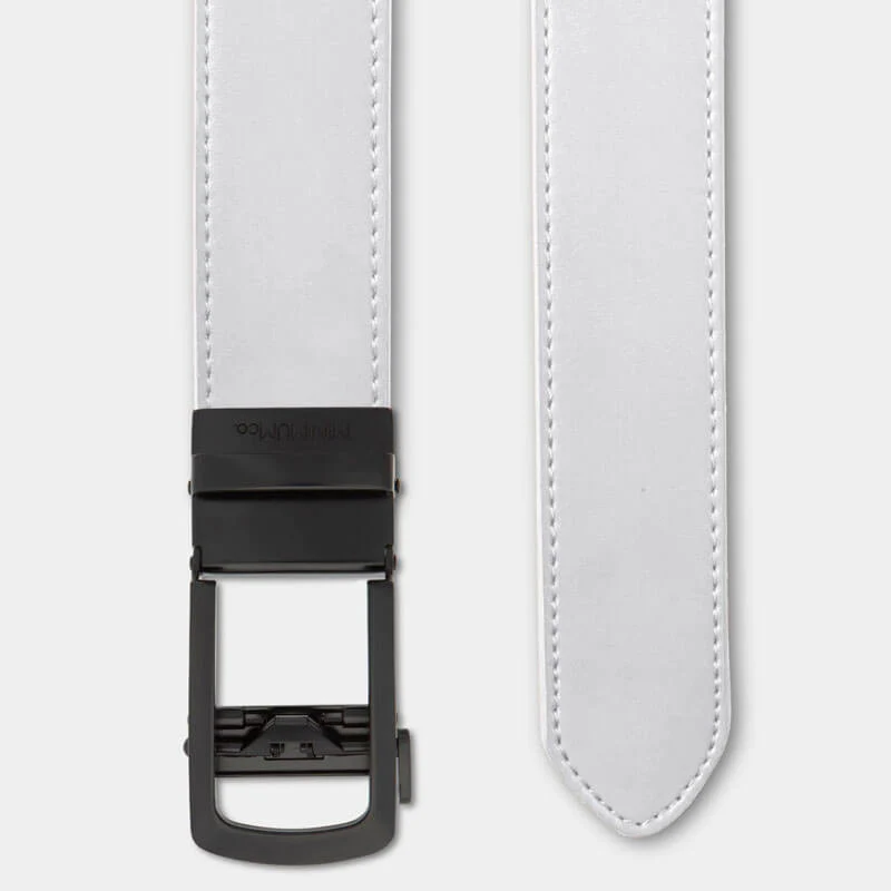 White Genuine Leather Belt - Image 3