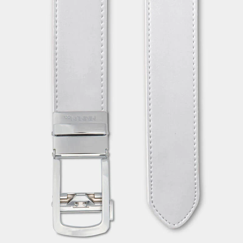 White Genuine Leather Belt - Image 7